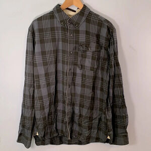 G star raw size xl plaid dark blue dark gray check plaid tartan button down